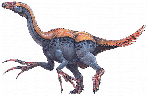 Gallimimus bullatus dinosaur from Mongolia Gobi Desert
